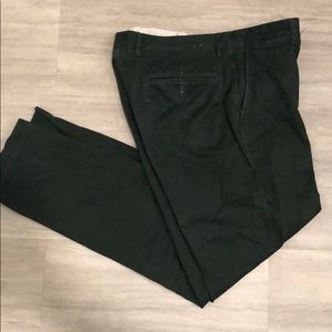 Forest green J Crew chinos.